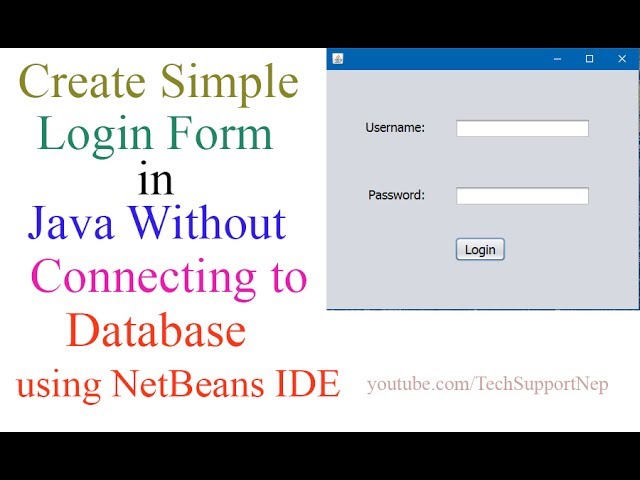 Create Simple Login Form In Java Without Connecting To Database With Source Code Runcodes 1516